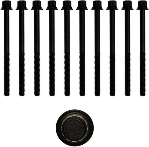 81028900 Head Bolt Set for Select Vehicles with 4-Cylinder Engine: Acura: 2007-12 RDX, 2002-06 RSX, 2004-08 TSX; Honda: 2003-07 Accord, 2002-11 Civic, 2002-09 CR-V, 2003-11 Element; Set of 10