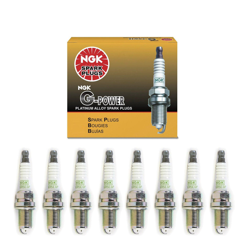 NGK G-Power Platinum Spark Plug Set 8PCS. 7090 BKR5EGP