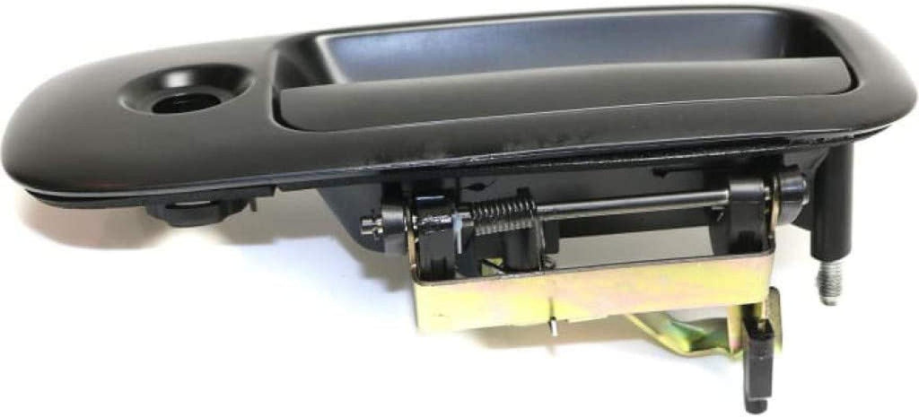 for GMC Savana 3500 Exterior Door Handle Front, Driver Side Smooth Black (2010-2017) | with Key Hole| Trim:All Submodels