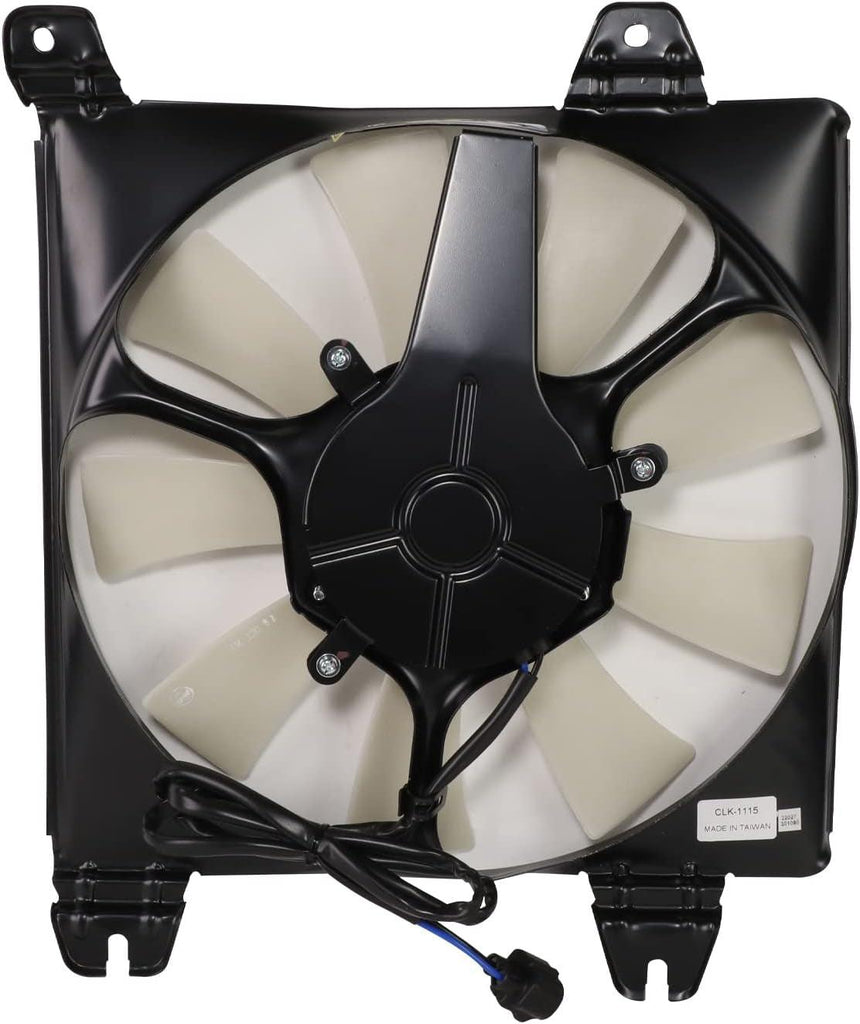 OEM-RF-0425 Factory Style A/C Condenser Fan Assembly Compatible with 01-05 Sebring/Stratus/Eclipse Coupe