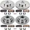 Power Stop KOE1119  Front and Rear Replacement Brake Kit-Oe Brake Rotors & Ceramic Brake Pads