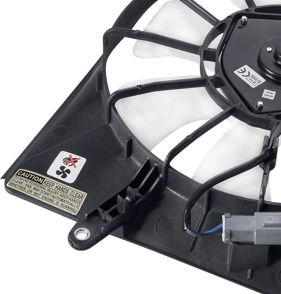 OEM-RF-0206 Factory Style Radiator Cooling Fan Assembly Cooling Efficiency Improved Direct Replacement [Compatible with 2007-2011 Element]