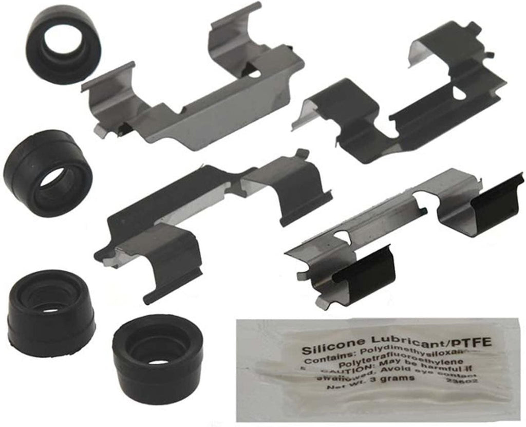 Gold 18K2020X Rear Disc Brake Caliper Hardware Kit with Clips and Bushings