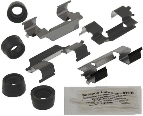 Gold 18K2020X Rear Disc Brake Caliper Hardware Kit with Clips and Bushings