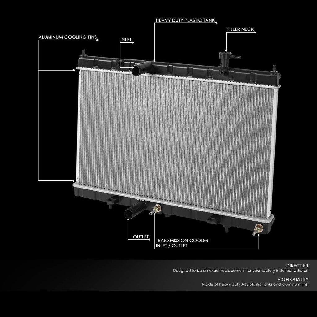 OEM-RA-13431 OE Style Aluminum Cooling Radiator Compatible with 14-18 Rogue AT/MT,29-1/8" W X 16-1/16" H X 5/8" D,1/3/8" Inlet / 1-3/8" Outlet