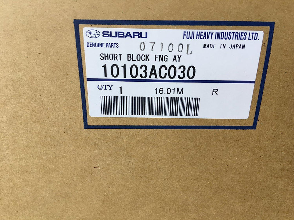 10103AC030 Short Block Engine