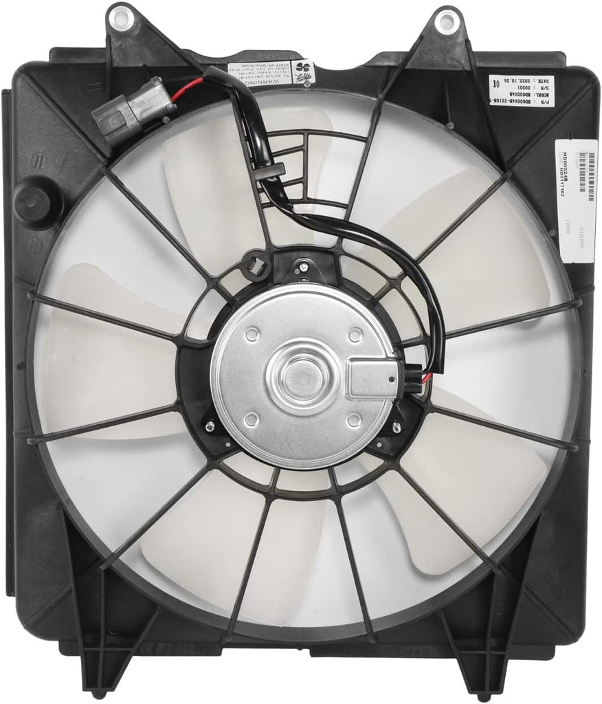 Factory Style Radiator Fan Assembly Compatible with 06-11 Honda Civic 1.8L MT,OEM-RF-0684