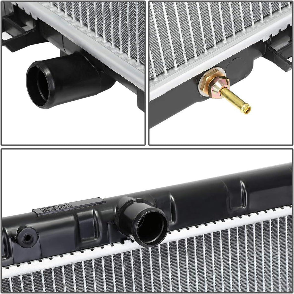 OEM-RA-2415 OE Style Aluminum Core Radiator Compatible with 02-06 Altima AT/MT,29-1/4" W X 15-3/4" H X 5/8" D,1-3/8" Inlet / 1-3/8" Outlet