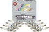NGK Set of 8 Laser Platinum Spark Plugs for Gransport Quattroporte F430 Spyder