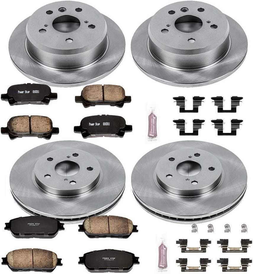 KOE5482 Autospecialty Front and Rear Replacement Brake Kit-Oe Brake Rotors & Ceramic Brake Pads