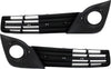 Front Fog Lamp Molding Compatible with 2012-2014 Toyota Camry Set of 2 Passenger and Driver Side Textured SE/SE Sport Models