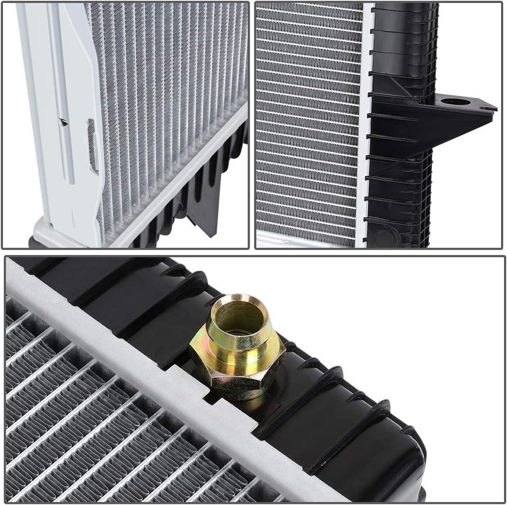 OEM-RA-1851 2-Row OE Style Bolt-On Aluminum Core Radiator Compatible with 98-00 Volvo V70 / S70 AT&MT, 23-1/8" W X 15" H X 1-1/4" D, 1-7/16" Inlet, 1-7/16" Outlet