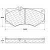 Centric Front Disc Brake Pad for G550, G65 AMG, G500, G55 AMG (102.09270)