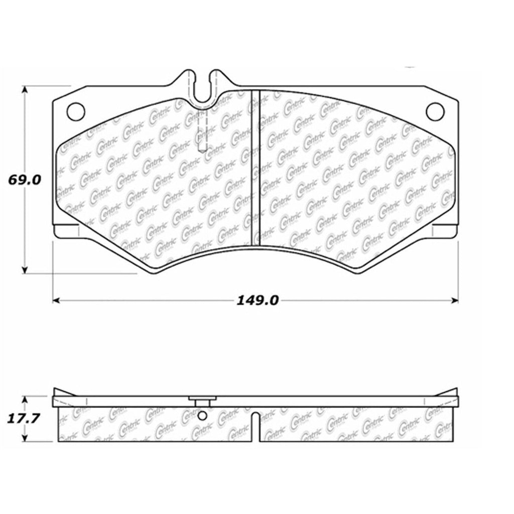 Centric Front Disc Brake Pad for G550, G65 AMG, G500, G55 AMG (102.09270)