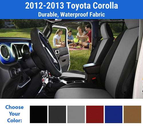 Genuine Neoprene Seat Covers for 2012-2013 Toyota Corolla
