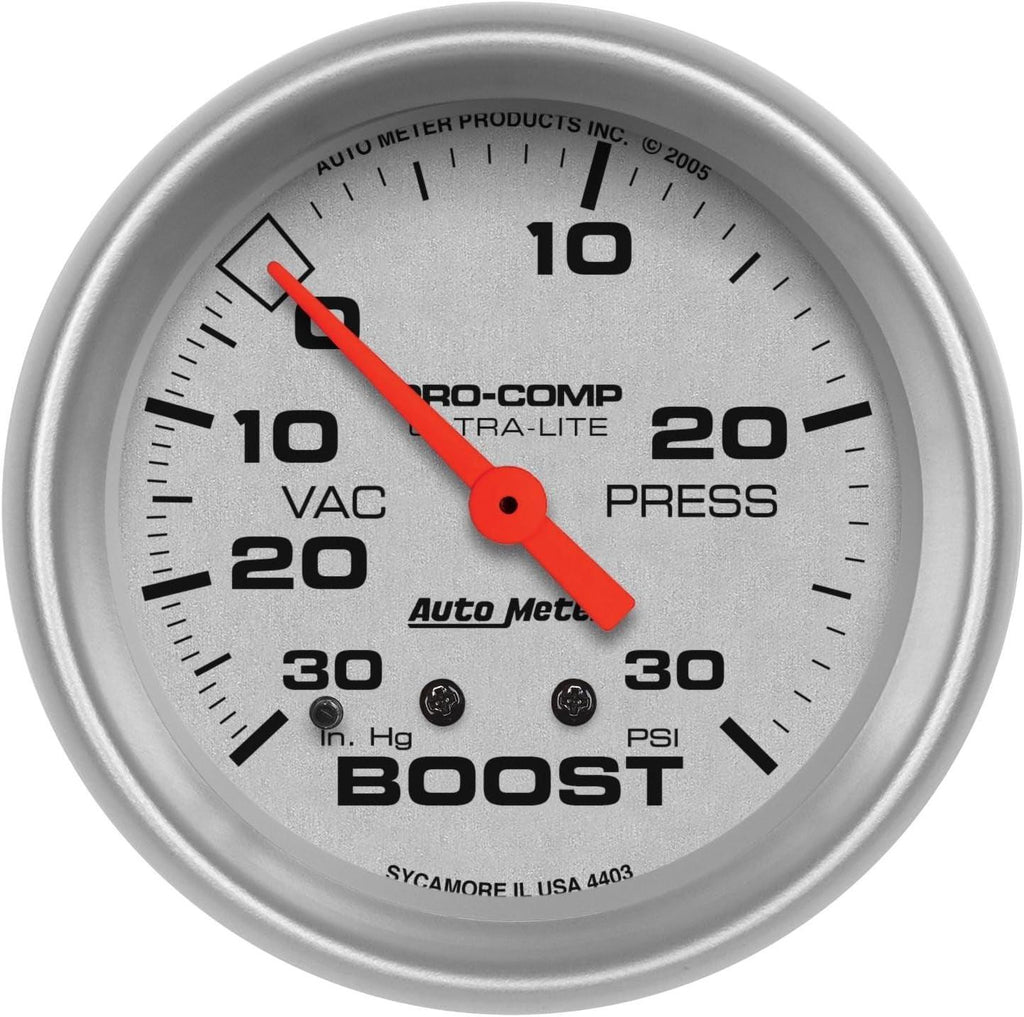 4403 Ultra-Lite Mechanical Boost/Vacuum Gauge