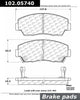 Centric Front Disc Brake Pad for B2200, B2600, B2000 (102.05740)