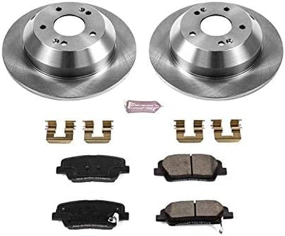 KOE7507 Autospecialty Rear Replacement Brake Kit-Oe Brake Rotors & Ceramic Brake Pads