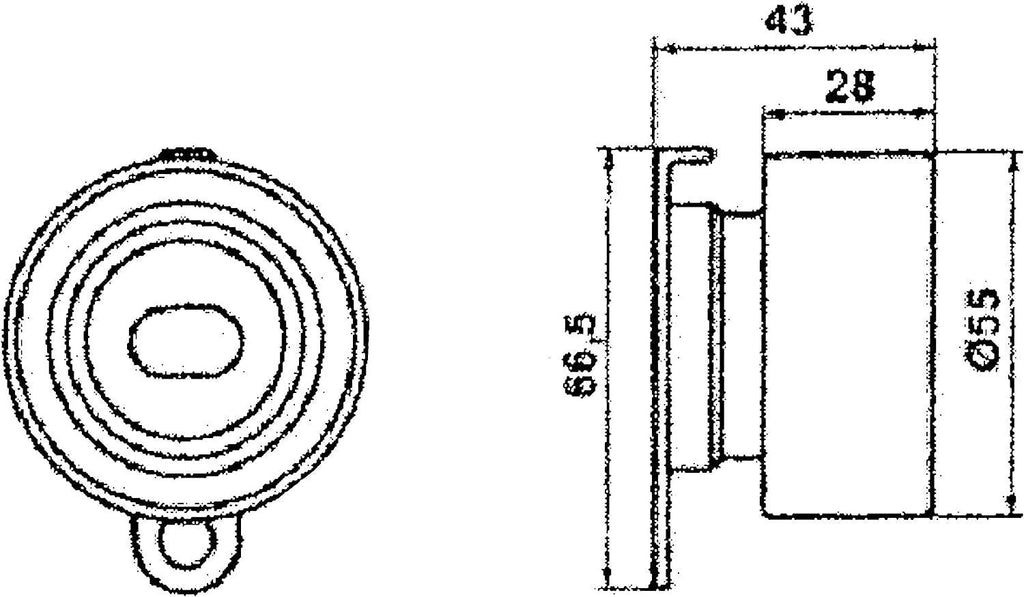 Gold T41017 Manual Timing Belt Tensioner