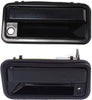 Door Handle Compatible with Chevy C/K Full Size P/U 88-00 Front RH and LH outside Smooth Black Metal W/Keyhole