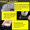 Rvhouse Double Sided Tape 2 Pack 1.18" Medium Roll Clear Mounting Tape Nano Removable Tough Sticky Adhesive for Carpet Picture Poster Office Home RV Decoration