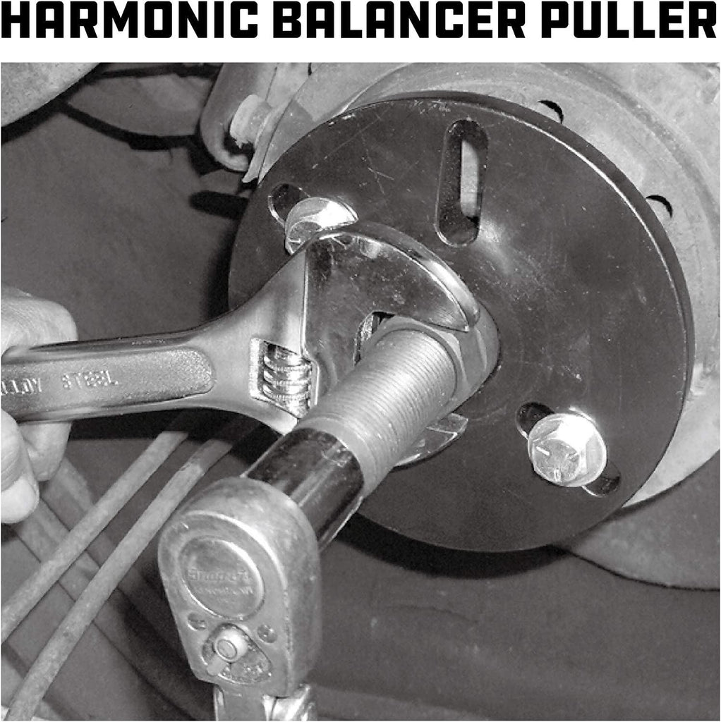 Powerbuilt Harmonic Balancer Puller Set, Remove and Install, Balancers on Car Vehicles and Light Trucks, Thread Adapters - 648994