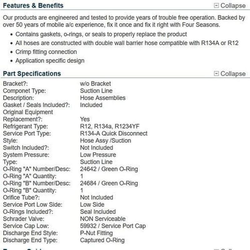 55081 A/C Refrigerant Hose