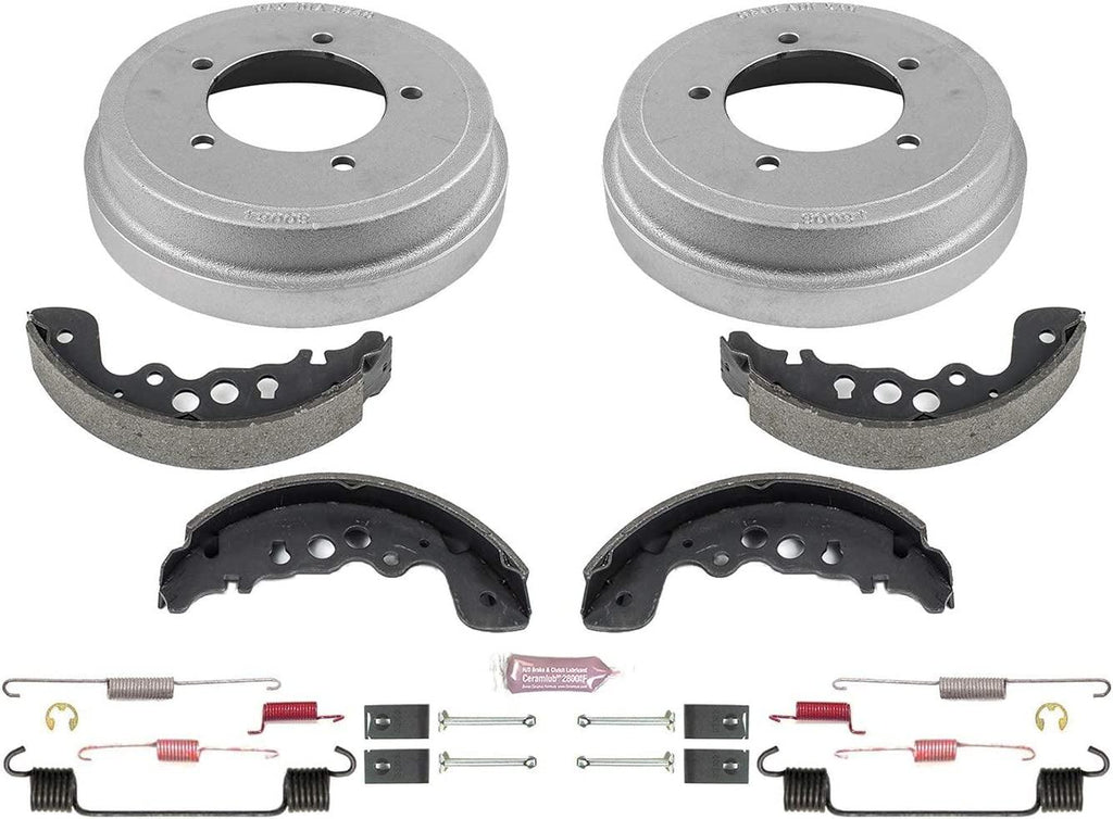 KOE15355DK Autospecialty Rear Replacement Brake Kit-Oe Brake Drums & Ceramic Brake Pads