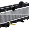 OEM-RA-2680 OE Style Aluminum Core Radiator Compatible with 04-05 Acura TSX AT, 28-1/4" W X 15-3/4" H X 5/8" D, 1-1/4" Inlet / 1-1/4" Outlet
