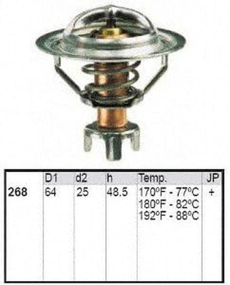 268-170 Engine Coolant Thermostat,Black