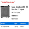 Radiator - Compatible with 2002 - 2006 Nissan Altima 2.5L 4-Cylinder 2003 2004 2005