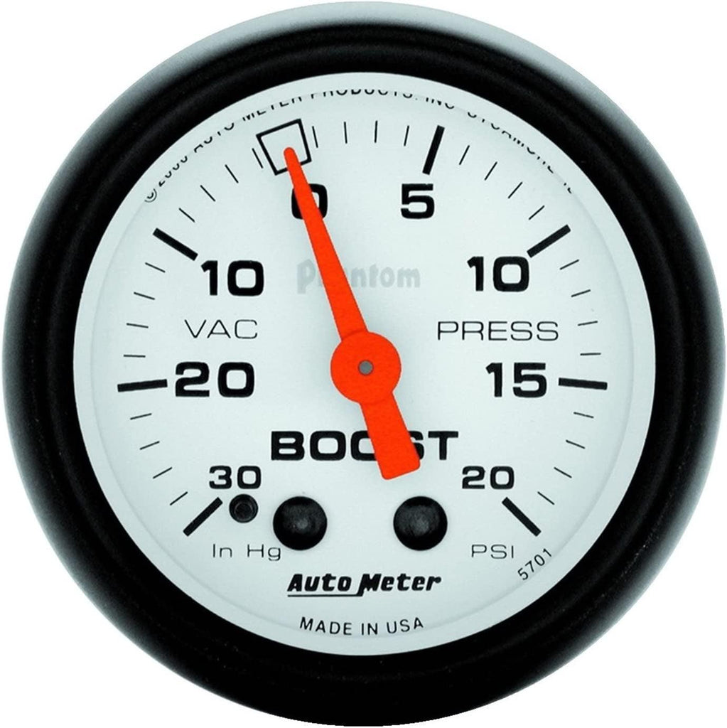 5701 Phantom Mechanical Boost/Vacuum Gauge , 2.3125 In.