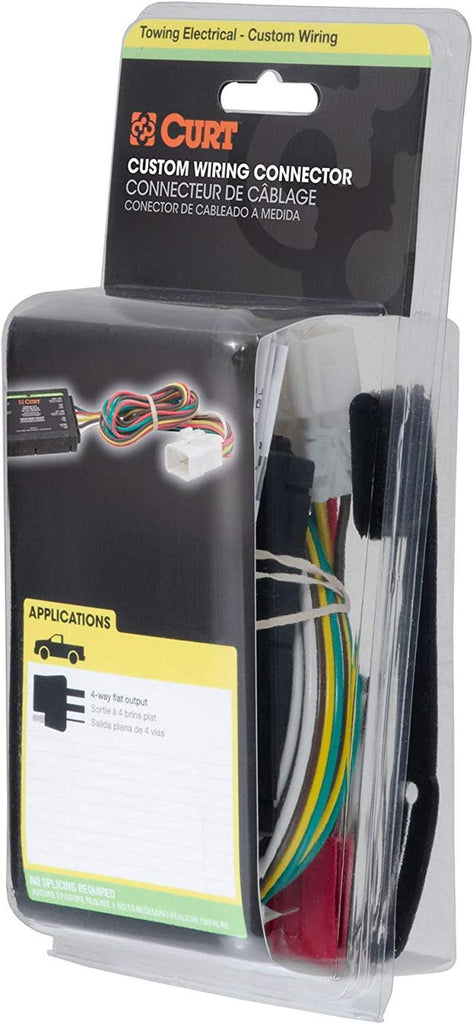 CURT 56161 Vehicle-Side Custom 4-Pin Trailer Wiring Harness, Fits Select Honda Odyssey, Black