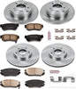 KOE4443 Autospecialty Front and Rear Replacement Brake Kit-Oe Brake Rotors & Ceramic Brake Pads