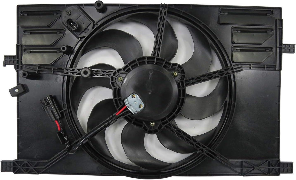 623740 Cooling Fan Assembly Compatible with 2015-2018 Jeep Renegade, Black