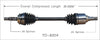 TO-8204 CV Axle Shaft