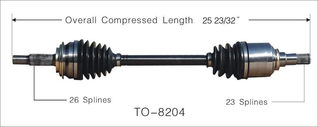 TO-8204 CV Axle Shaft