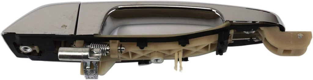 Exterior Door Handle Compatible with 2006-2012 Kia Sedona, Fits 2007-2008 Hyundai Entourage Rear, Driver Side - Side Sliding Door Partslink HY1520116