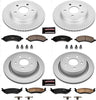 CRK2164 Coated Brake Rotor & Ceramic Brake Pads- Front & Rear