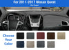 Dashboard Dash Mat Cover for 2011-2017 Nissan Quest (Poly Carpet)
