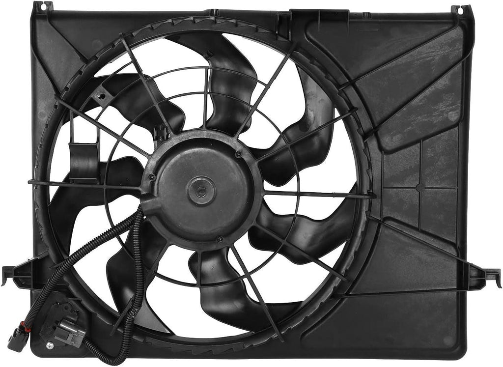 Factory Style Radiator Cooling Fan Assembly Compatible with 06-10 Kia Magentis/Optima 2.7L,OEM-RF-1157