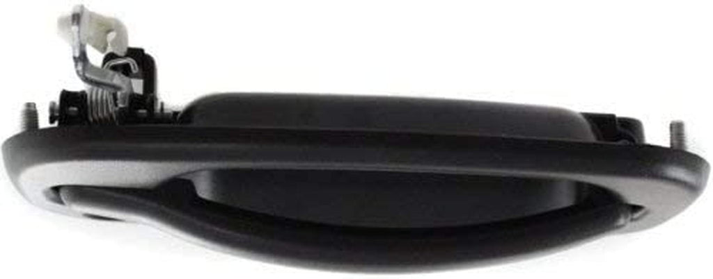 Exterior Front Door Handle Compatible with Chevy Silverado/Toyota Sierra 99-06 Right Textured Black W/Keyhole