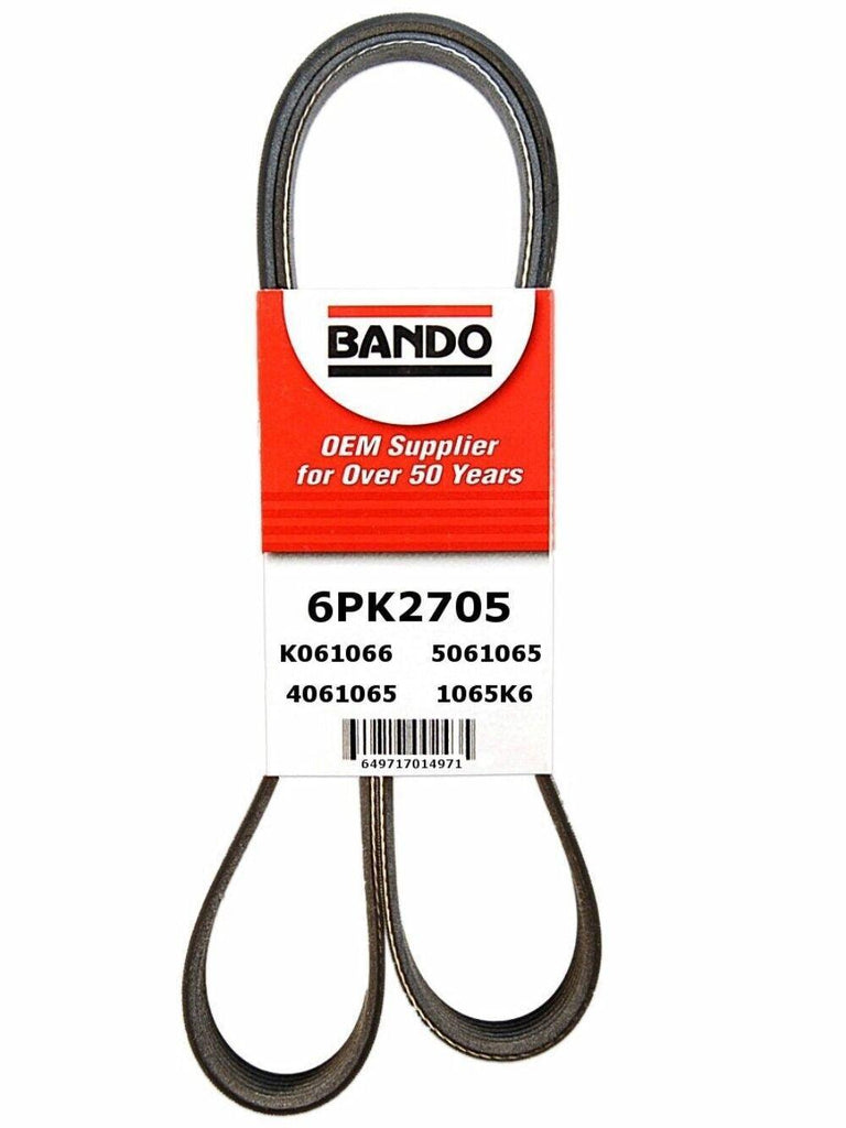 Bando Accessory Drive Belt for Malibu, Aerostar, Century, Cutlass Ciera 6PK2705