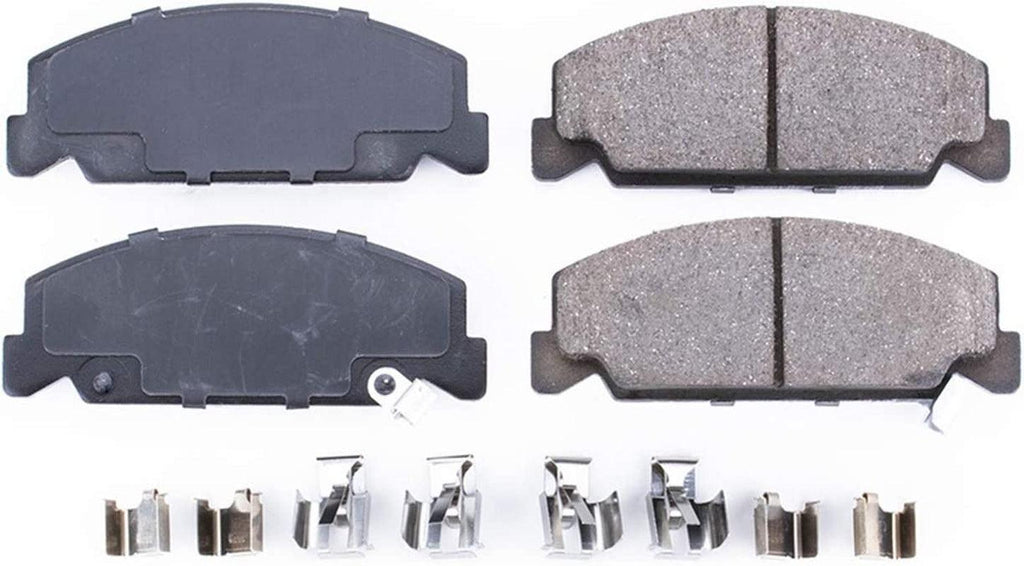 17-273, Z17 Front Ceramic Brake Pads with Hardware