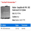 Radiator - Compatible with 1998 - 2002 Honda Accord 2.3L 4-Cylinder 1999 2000 2001