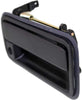 for Chevy C2500 Suburban Exterior Door Handle Rear - Back Door Textured Black 1992-1994 | with Key Hole | Trim: Base/Silverado | GM1915121 | 15991778