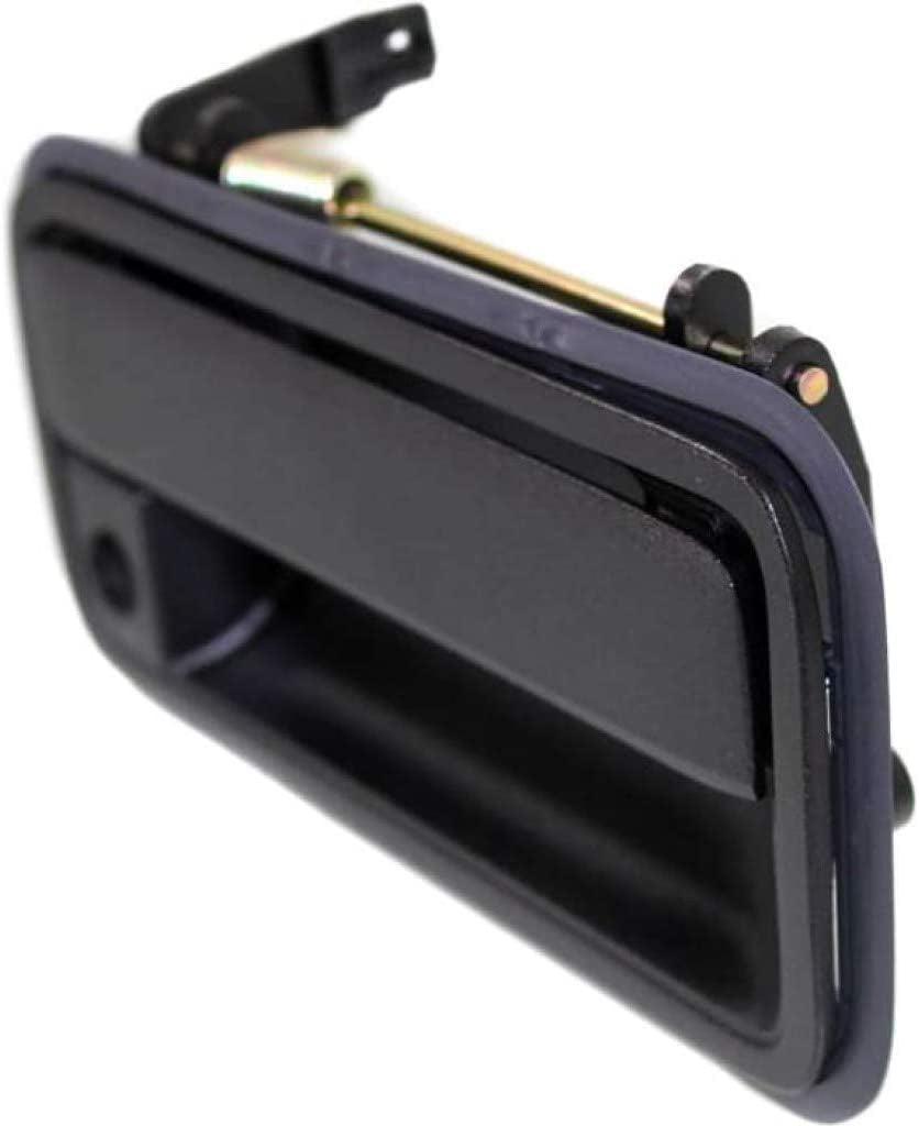 for Chevy C2500 Suburban Exterior Door Handle Rear - Back Door Textured Black 1992-1994 | with Key Hole | Trim: Base/Silverado | GM1915121 | 15991778