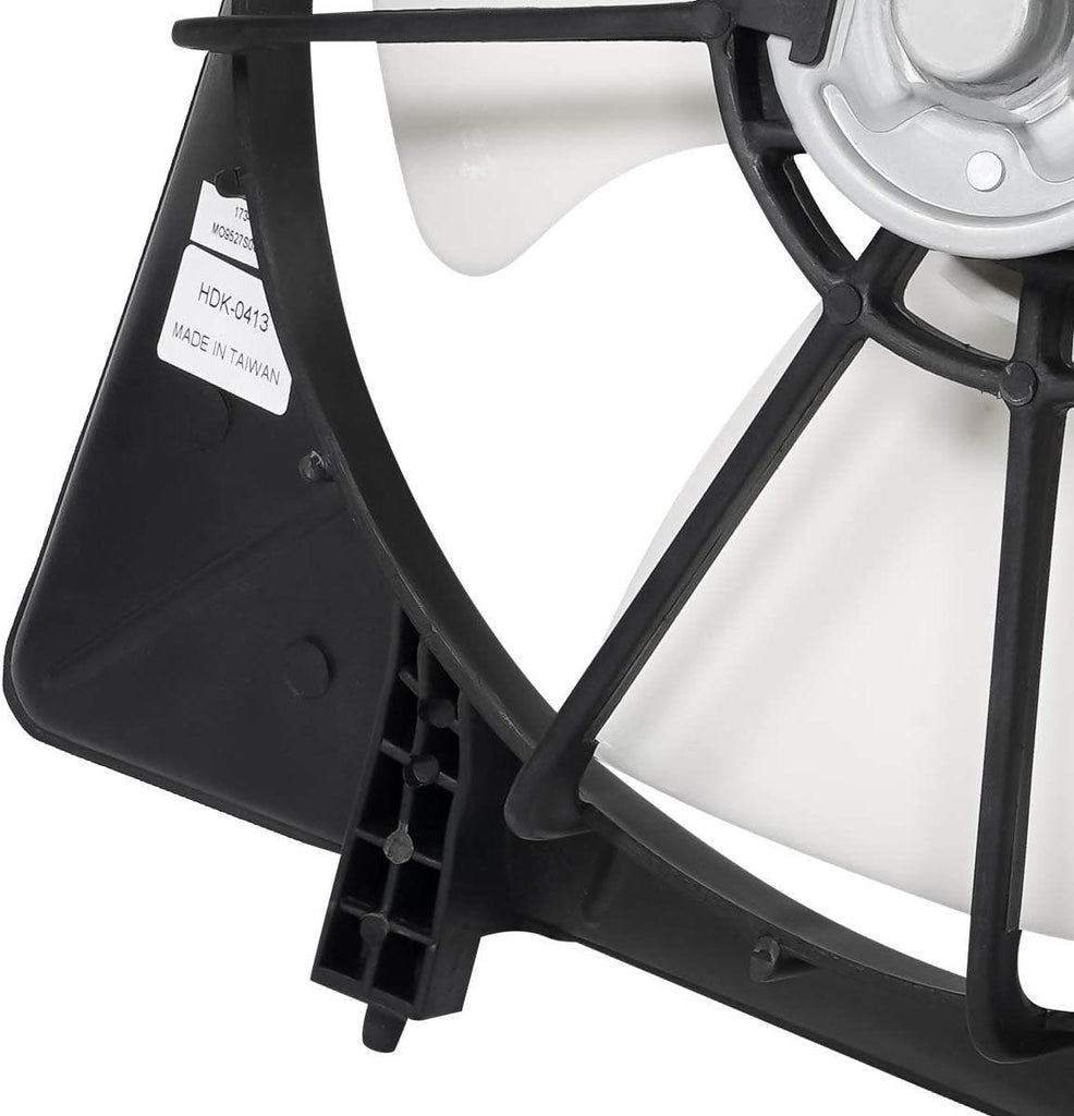 OEM-RF-0175 Factory Style Radiator Cooling Fan Assembly Cooling Efficiency Improved Direct Replacement [Compatible with 2003-2007 Accord Fits Left Position V6 Models],Black