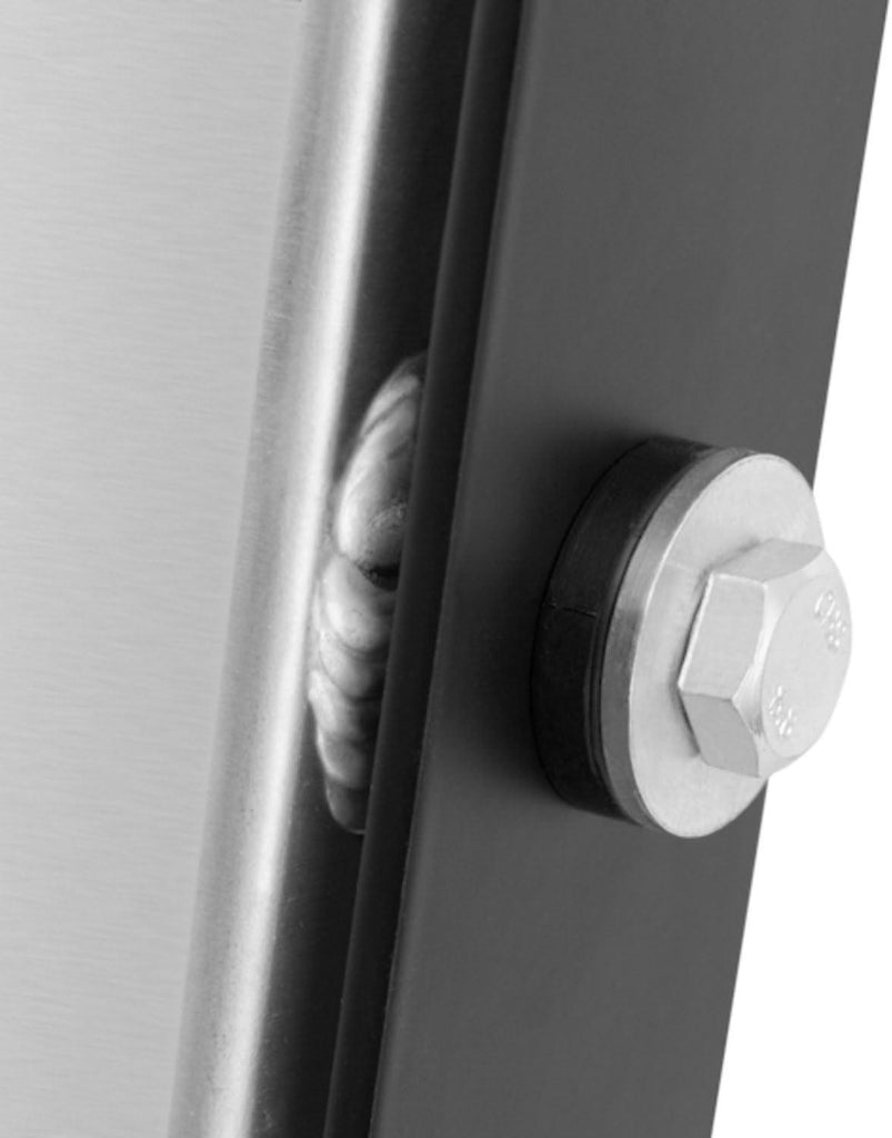 MMRAD-MUS-97B Bracketed Aluminum Radiator Compatible with Ford Mustang Manual 1997-2004 Silver