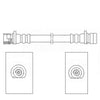 Centric Brake Hydraulic Hose for Insight, TL, Accord, Civic 150.40352